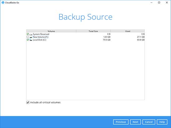 3. Select the Backup Set Type “MS SQL Server Backup”.